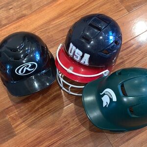 Easton Rawlings Blue and Black youth baseball softball helmet various sizes